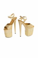 Buty- platformy złote błyszczące 39 Roxie Luve Buty- platformy złote błyszczące 39 Roxie Luve