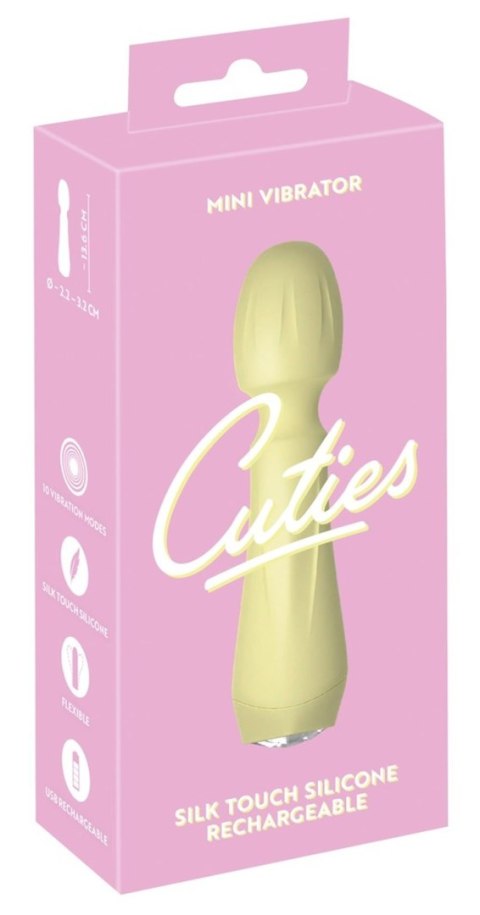 Cuties Mini Vibrator Yellow 4 Cuties