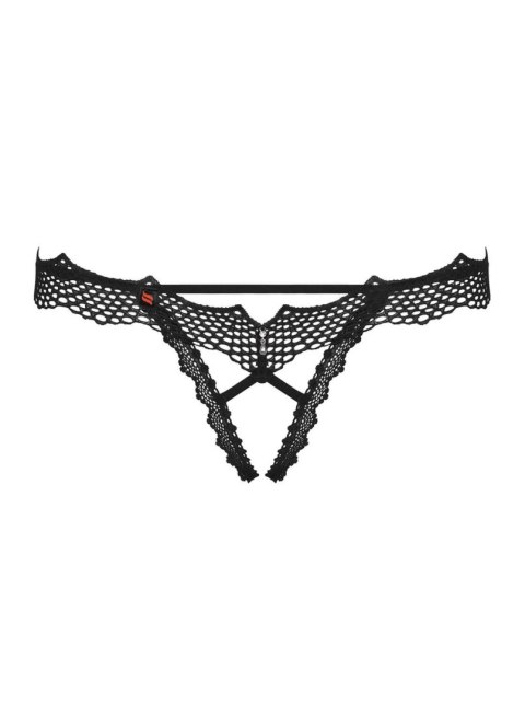 Bielizna-Bravelle stringi otwarte czarne S/M Obsessive Bielizna-Bravelle stringi otwarte czarne S/M Obsessive