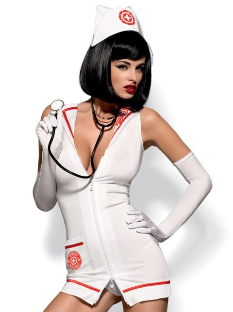 Bielizna-Emergency dress kostium S/M + stetoskop Obsessive Bielizna-Emergency dress kostium S/M + stetoskop Obsessive