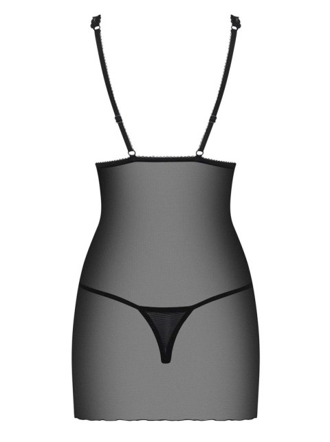 Bielizna-Lucita koszulka i stringi czarna L/XL Obsessive Bielizna-Lucita koszulka i stringi czarna L/XL Obsessive