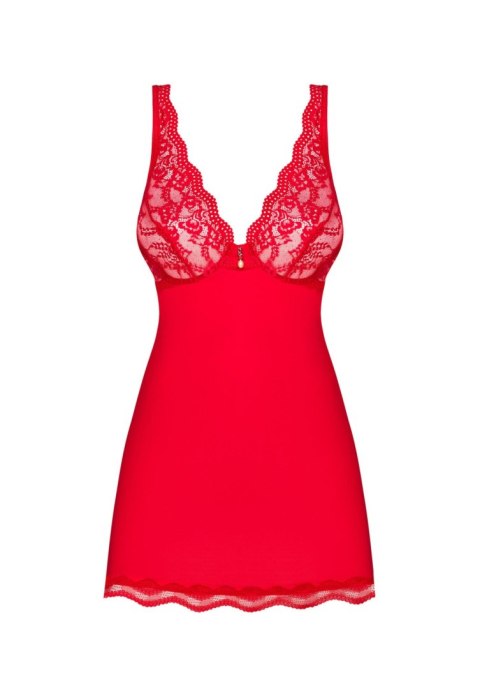 Bielizna-Luvae babydoll i stringi czerwona L/XL Obsessive Bielizna-Luvae babydoll i stringi czerwona L/XL Obsessive