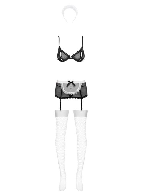 Bielizna-Maidme komplet 5-częściowy L/XL Obsessive Bielizna-Maidme komplet 5-częściowy L/XL Obsessive