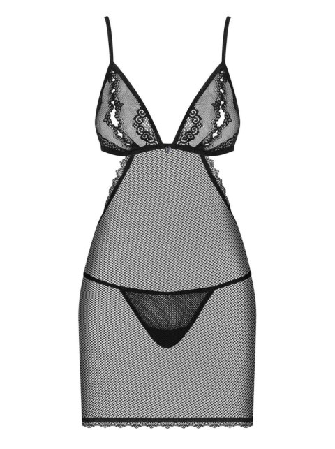 Bielizna-Millagro koszulka i stringi czarna L/XL Obsessive Bielizna-Millagro koszulka i stringi czarna L/XL Obsessive