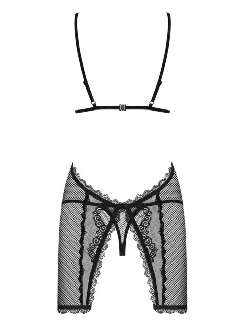 Bielizna-Millagro koszulka i stringi czarna L/XL Obsessive Bielizna-Millagro koszulka i stringi czarna L/XL Obsessive