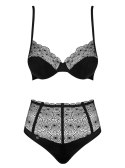 Bielizna-Sharlotte komplet 2-częściowy czarny S/M Obsessive Bielizna-Sharlotte komplet 2-częściowy czarny S/M Obsessive