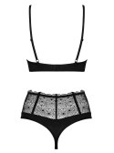 Bielizna-Sharlotte komplet 2-częściowy czarny S/M Obsessive Bielizna-Sharlotte komplet 2-częściowy czarny S/M Obsessive