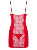 Bielizna- Heartina koszulka i stringi czerwona XXL Obsessive Bielizna- Heartina koszulka i stringi czerwona XXL Obsessive
