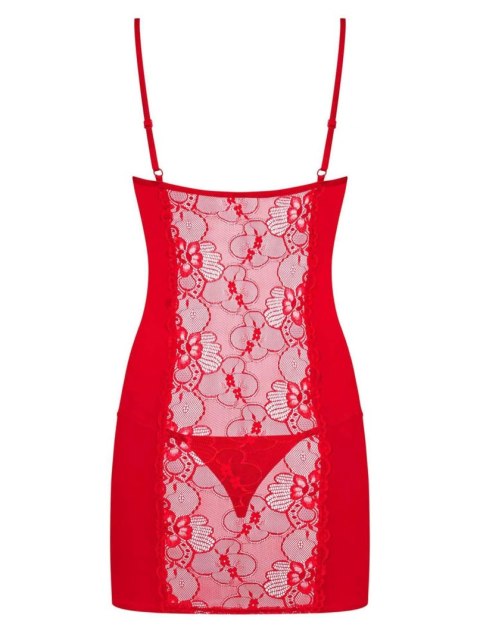 Bielizna- Heartina koszulka i stringi czerwona XXL Obsessive Bielizna- Heartina koszulka i stringi czerwona XXL Obsessive