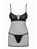 Bielizna-Redella koszulka i stringi czarna S/M Obsessive Bielizna-Redella koszulka i stringi czarna S/M Obsessive