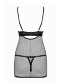 Bielizna-Redella koszulka i stringi czarna S/M Obsessive Bielizna-Redella koszulka i stringi czarna S/M Obsessive