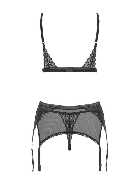 Bielizna-Shibu komplet 3-częściowy czarny L/XL Obsessive Bielizna-Shibu komplet 3-częściowy czarny L/XL Obsessive