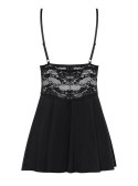 Bielizna-810-BAB-1 babydoll i stringi czarna S/M Obsessive Bielizna-810-BAB-1 babydoll i stringi czarna S/M Obsessive