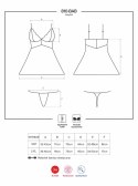 Bielizna-810-BAB-1 babydoll i stringi czarna S/M Obsessive Bielizna-810-BAB-1 babydoll i stringi czarna S/M Obsessive