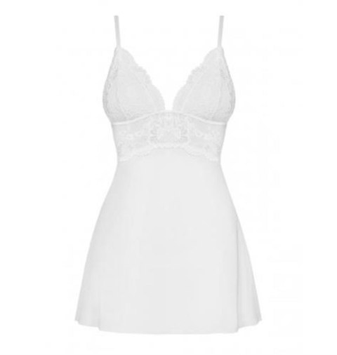 Bielizna-810-BAB-2 babydoll i stringi biała L/XL Obsessive Bielizna-810-BAB-2 babydoll i stringi biała L/XL Obsessive