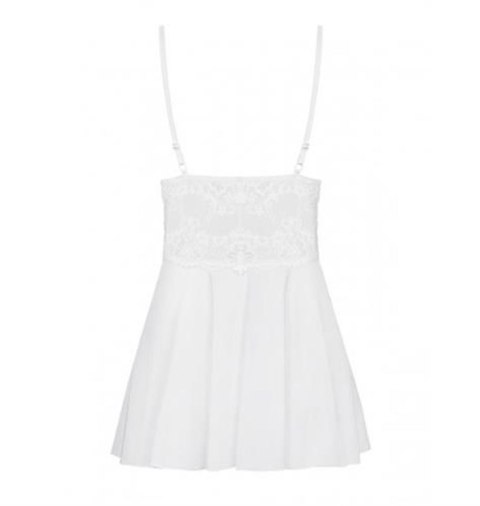 Bielizna-810-BAB-2 babydoll i stringi biała L/XL Obsessive Bielizna-810-BAB-2 babydoll i stringi biała L/XL Obsessive