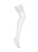 Bielizna-810-STO-2 pończochy białe S/M Obsessive Bielizna-810-STO-2 pończochy białe S/M Obsessive