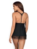 Bielizna-Chiccanta babydoll i stringi czarna L/XL Obsessive Bielizna-Chiccanta babydoll i stringi czarna L/XL Obsessive