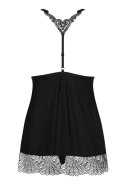 Bielizna-Chiccanta babydoll i stringi czarna L/XL Obsessive Bielizna-Chiccanta babydoll i stringi czarna L/XL Obsessive