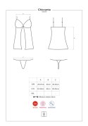 Bielizna-Chiccanta babydoll i stringi czarna L/XL Obsessive Bielizna-Chiccanta babydoll i stringi czarna L/XL Obsessive