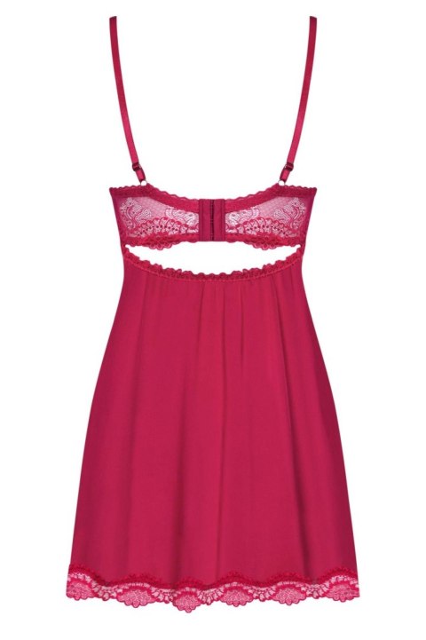 Bielizna-Rosalyne babydoll i stringi czerwona S/M Obsessive Bielizna-Rosalyne babydoll i stringi czerwona S/M Obsessive