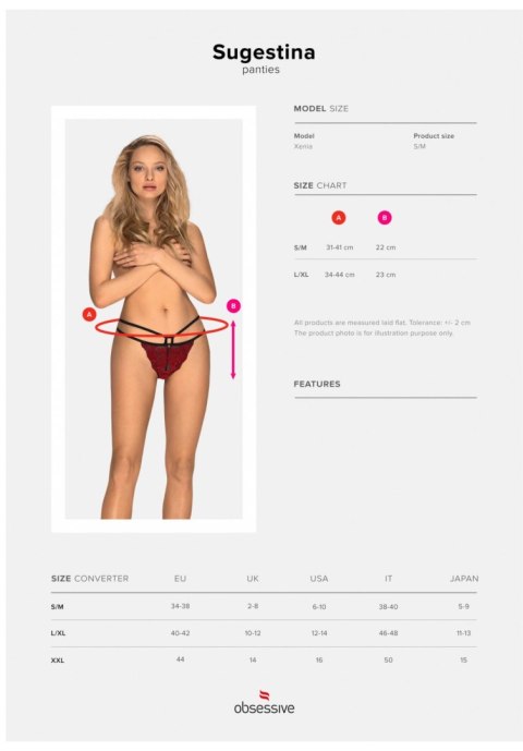 Sugestina figi L/XL Obsessive Sugestina figi L/XL Obsessive