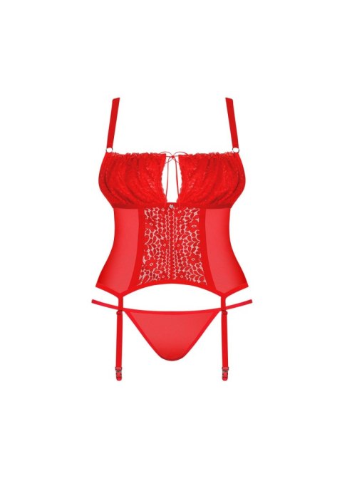Bielizna-Blossmina gorset i stringi 4XL/5XL Obsessive