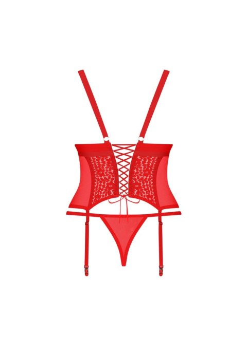 Bielizna-Blossmina gorset i stringi 4XL/5XL Obsessive