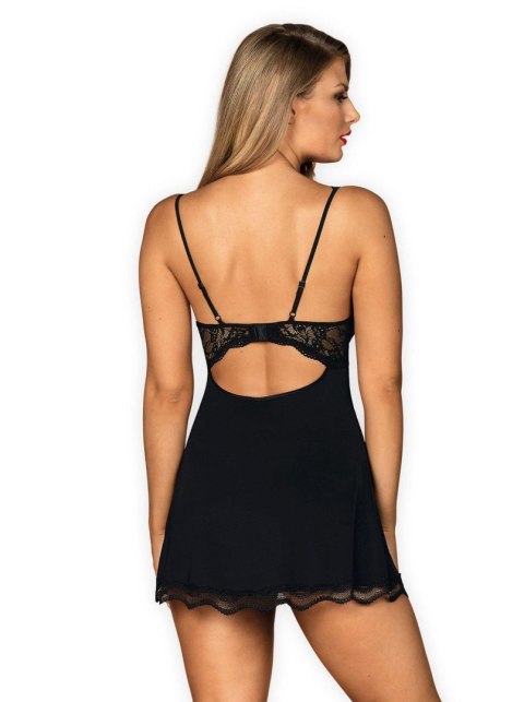 Bielizna-Luvae babydoll i stringi Czarny S/M Obsessive Bielizna-Luvae babydoll i stringi Czarny S/M Obsessive