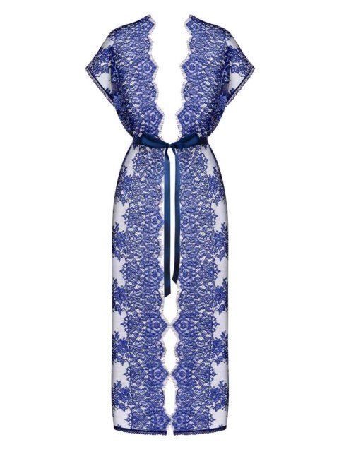 Bielizna-Flowlace peniuar niebieski S/M Obsessive Bielizna-Flowlace peniuar niebieski S/M Obsessive
