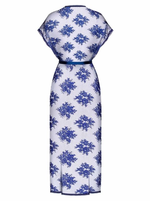 Bielizna-Flowlace peniuar niebieski S/M Obsessive Bielizna-Flowlace peniuar niebieski S/M Obsessive