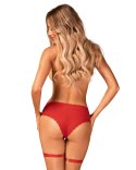 Bielizna-Belovya figi z paskami do pończoch XL/2XL Obsessive Bielizna-Belovya figi z paskami do pończoch XL/2XL Obsessive
