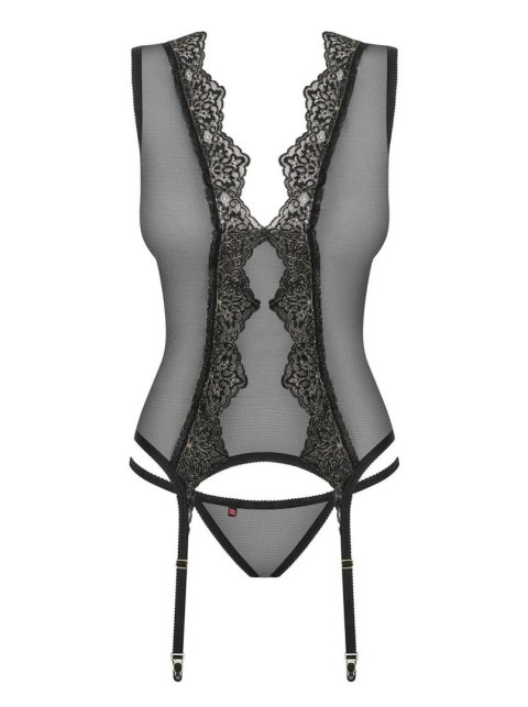 Bielizna-Meshlove gorset i stringi L/XL Obsessive Bielizna-Meshlove gorset i stringi L/XL Obsessive