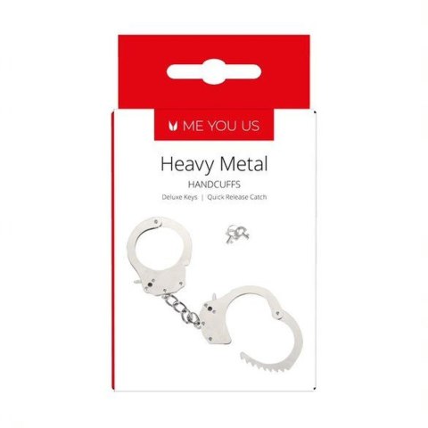 Kajdanki- Me You Us Heavy Metal Handcuffs Silver Me You Us Kajdanki- Me You Us Heavy Metal Handcuffs Silver Me You Us