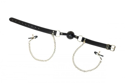 Ball Gag with nipple clamps Party Hard Gratitude Lola Games Ball Gag with nipple clamps Party Hard Gratitude Lola Games