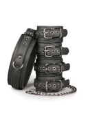 Kajdanki-Fetish set with collar, ankle- and wrist cuffs EasyToys Kajdanki-Fetish set with collar, ankle- and wrist cuffs EasyToys