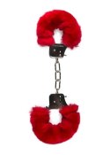 Kajdanki-Furry Handcuffs - Red EasyToys Kajdanki-Furry Handcuffs - Red EasyToys