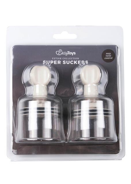 Pompka-Nipple & Clit Suckers Large 2 pcs EasyToys Pompka-Nipple & Clit Suckers Large 2 pcs EasyToys