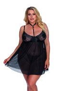 STELLINE black chemise L+ (XL/XXL) czarna halka STELLINE black chemise L+ (XL/XXL) czarna halka