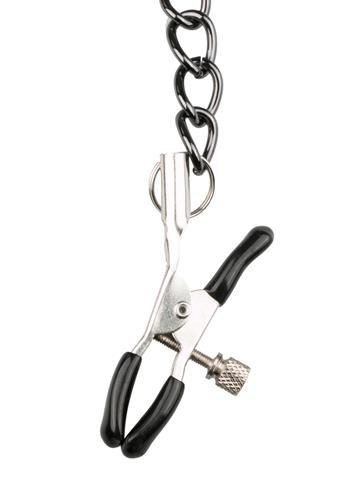 Wiązania-Leather Collar With Nipple Chains EasyToys Wiązania-Leather Collar With Nipple Chains EasyToys