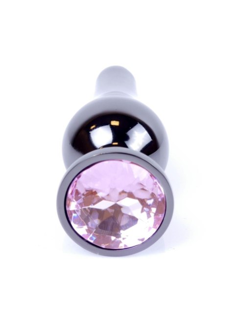 Korek Analny z Diamencikiem (ROSE) - Dark Silver BUTT PLUG