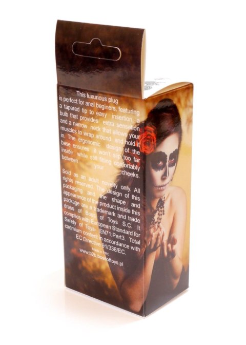 Korek Analny z Diamencikiem (ROSE) - Dark Silver BUTT PLUG