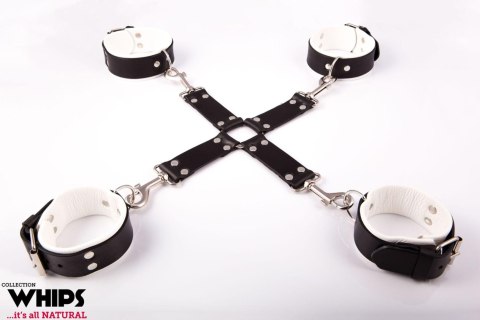 Wiązanie - Krzyżak męski, biały Whips Collections Wiązanie - Krzyżak męski, biały Whips Collections