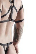 Męski komplet z gumy: t-shirt z ozdobami z tyłu i przodu, 2 pack stringi S/M Regnes Fetish Planet Męski komplet z gumy: t-shirt z ozdobami z tyłu i przodu, 2 pack stringi S/M Regnes Fetish Planet