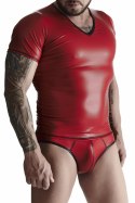Męski komplet z wetlooka: t-shirt w serek, figi typu brazyliany XL Regnes Fetish Planet Męski komplet z wetlooka: t-shirt w serek, figi typu brazyliany XL Regnes Fetish Planet