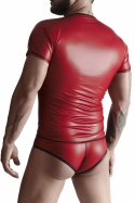 Męski komplet z wetlooka: t-shirt w serek, figi typu brazyliany XL Regnes Fetish Planet Męski komplet z wetlooka: t-shirt w serek, figi typu brazyliany XL Regnes Fetish Planet