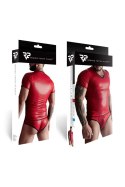 Męski komplet z wetlooka: t-shirt w serek, figi typu brazyliany XL Regnes Fetish Planet Męski komplet z wetlooka: t-shirt w serek, figi typu brazyliany XL Regnes Fetish Planet