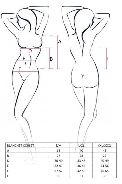 Bielizna-BLANCHET CORSET black L/XL - Casmir Casmir Bielizna-BLANCHET CORSET black L/XL - Casmir Casmir