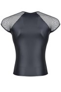 Męski t-shirt z wetlooka z rękawem z elastycznej siatki S Regnes Fetish Planet Męski t-shirt z wetlooka z rękawem z elastycznej siatki S Regnes Fetish Planet