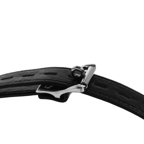 Body Harness with Thigh and Hand Cuffs - Black Ouch! Body Harness with Thigh and Hand Cuffs - Black Ouch!